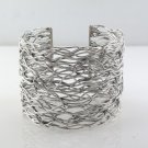 7" Bird Nest Coral Reef Band 925 Sterling Silver Cuff Bracelet