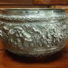 1296g Thai Kingdom King 925 Sterling Silver Bowl Handmade Home Décor