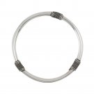 7.5" 4mm Bali Round 925 Sterling Silver Bangle Bracelet Black Oxidized