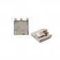 Square Smooth Plain 925 Sterling Silver Clip-on Stud Earrings Polish