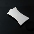 I Letter 925 Sterling Silver Men's Money Clip Plain Polish