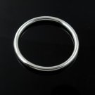 5mm Round Hoop Tube Bangle 925 Sterling Silver Bracelet Polish Plain