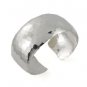 7" 32mm Dome Hammer Wide Band 925 Sterling Silver Cuff Bracelet Polish
