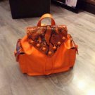 Rucksack Calf Skin Genuine Italian Leather Python Snake Bag Punk
