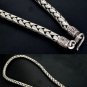 6mm Braid 925 Solid Sterling Silver Bali Chain Necklace Handmade Black Oxidized
