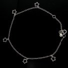 10" Mini Star Charm 925 Sterling Silver Chain Anklet Bracelet