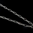 5mm Square Chain Link Chain Shiny 925 Sterling Silver Necklace