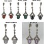 Oval Twist Dangle Marcasite Inlay Stone 925 Sterling Silver Earrings