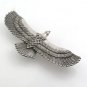 Eagle Bird Wing Fly Elegant 925 Sterling Silver Pendant Black Oxidized