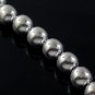 12mm Round Bead Ball Strand 925 Sterling Silver Chain Bracelet Strand Polish