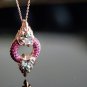 Naga Serpent God Ruby Emerald Eye 925 Sterling Silver Pendant Necklace