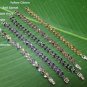 Olive Leaf Branch Semi-Precious Gemstone 925 Sterling Silver Bracelet Statement