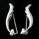 Cupid Love Arrow Valentine Ear Cuff Earrings Clip 925 Sterling Silver Climber