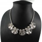16" Blossom Flower  925 Sterling Silver Ball Bead Karen Hill Tribe Necklace
