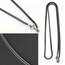 Snake 2.5mm Bali Braid 925 Solid Sterling Silver Chain Necklace Black Oxidized