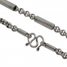 5.5mm Round Cylinder Rolo Link Chain 925 Sterling Silver Necklace Men's