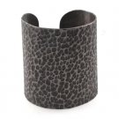 7'' Karen Hill Tribe Hammer Texture 925 Sterling Silver Cuff Bracelet Wide Band