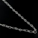 4mm Circle Oval Chain Link Chain Shiny 925 Sterling Silver Necklace