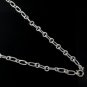 4mm Circle Oval Chain Link Chain Shiny 925 Sterling Silver Necklace
