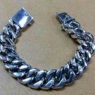 8.5" 8.75" Curb Cuban Chunky 18mm Link Men's 925 Sterling Silver Bracelet Biker