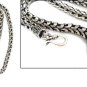 6mm Thick Dragon Scale Black Oxidized 925 Sterling Silver Chain Necklace