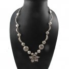 22" Blossom Flower Bead Chain 925 Sterling Silver Karen Hill Tribe Necklace