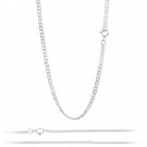 4mm Flat Cuban Link Chain 925 Sterling Silver Necklace