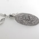 Vintage Cluster Floral Engrave 925 Sterling Silver Hair Pin Stick
