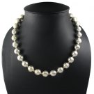 19" Thai Karen Hill Tribe Hammer 10mm Bead Ball Sterling Silver Strand Necklace