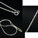 Rice Grain 2mm 925 Solid Sterling Silver Round Chain Necklace Black Oxidized