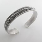 6.75" 10mm Spiral Rope twist 925 Sterling Silver Cuff Bracelet Bali Open