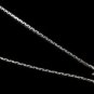 Flat Rice Grain Stack 1.2mm 925 Sterling Silver Chain Necklace Black Oxidized