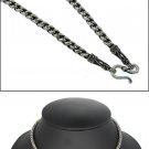 3mm Twist Spiral Rope Black Oxidized 925 Sterling Silver Chain Necklace