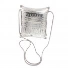 Basket Weave Woven Handmade 925 Sterling Silver Bag Chain Shoulder
