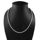 5mm Round Bead Ball 925 Sterling Silver Necklace Strand Shiny Polish