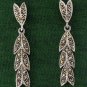 Multi Arrow Drop Marcasite 925 Sterling Silver Stud Earrings