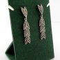 Multi Arrow Drop Marcasite 925 Sterling Silver Stud Earrings