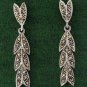 Multi Arrow Drop Marcasite 925 Sterling Silver Stud Earrings
