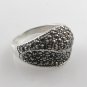 Leaf Wrap Marcasite 925 Sterling Silver Ring