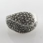 Leaf Wrap Marcasite 925 Sterling Silver Ring