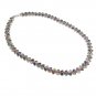 10mm Vine Leaf Branch Row Multicolor Gemstone Link 925 Sterling Silver Necklace