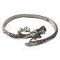 9" Dragon Crawl Scale Tail Wrap 925 Sterling Silver Cuff Bracelet