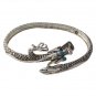 9" Dragon Crawl Scale Tail Wrap 925 Sterling Silver Cuff Bracelet