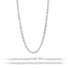 4.5mm Flat Rolo Link Circle Chain 925 Sterling Silver Necklace