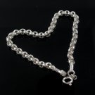 5mm Circle Round Rolo 925 Sterling Silver Bracelet Polish