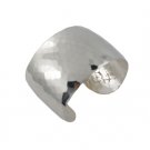6.25" 37mm Wide Hammer Band Dome 925 Sterling Silver Cuff Bracelet Polish