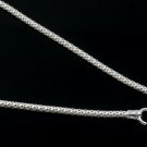 2.5mm Corn Cluster Popcorn Bead 925 Sterling Silver Chain Necklace White