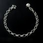 6.5" 4mm Rolo Circle Link Chain Jingle Ball 925 Sterling Silver Bracelet Polish
