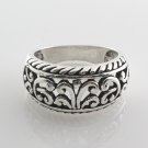 Curl Vintage Filigree Band 925 Sterling Silver Ring
