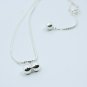 10" Two Balls Dangle 925 Sterling Silver Chain Bell Anklet